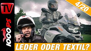 Ausrüstung und Sicherheit Welche Motorradbekleidung passt für meine Anforderung Leder oder Textil [upl. by Demp]