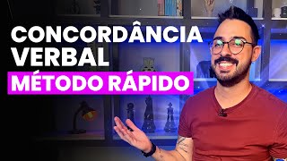 CONCORDÂNCIA VERBAL método rápido [upl. by Nnahgem81]