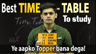 Best Time Table for Students🔥 Secret of every Topper🤯 15 day challenge [upl. by Thom138]