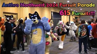 Anthro Northwest 6 2024 Fursuit Parade [upl. by Carthy]