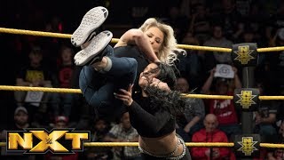 Candice LeRae surprises Zelina Vega during NXT Title Match contract signing WWE NXT March 14 2018 [upl. by Deane863]