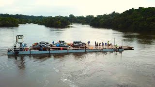 The Kurupukari River Crossing  Essequibo River  Guyana [upl. by Dann232]