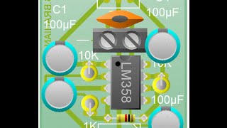 pre amplificador con lm358n [upl. by Fessuoy]