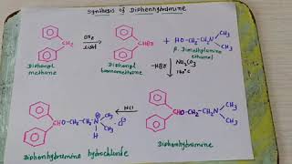 Synthesis of diphenhydramine hydrochloride [upl. by Anitsuj]