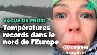 Une vague de froid polaire frappe le nord de l’Europe et explose les records de températures [upl. by O'Shee527]