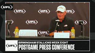 Birmingham Stallions Week 8 postgame press conference  United Football League [upl. by Notyap]