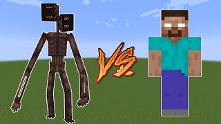 SIREN HEAD vs HEROBRINE  Minecraft [upl. by Ajar]