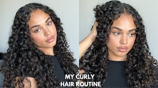 curly hair routine [upl. by Demeter873]