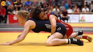 🤼  Wrestling  German Championships 2022 Womans Freestyle  50kg Bronze  SCHMIEDER vs SCHNAPP [upl. by Rhodes175]