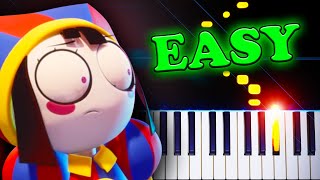 The Amazing Digital Circus Theme  EASY Piano Tutorial [upl. by Sarnoff]