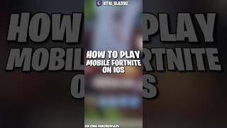 How To Play MOBILE FORTNITE On An IOS Device… [upl. by Oletha415]