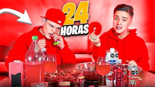 24HRS COMIENDO ROJO CON MI HERMANO JULIO PANTOJA 🔥 [upl. by Nate]