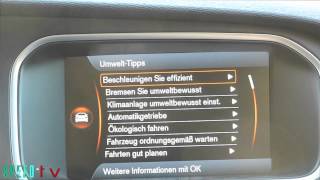 MenüBedienung RTINavi und Rückfahrkamera im Volvo V40 D4  EngineReport [upl. by Eirok207]