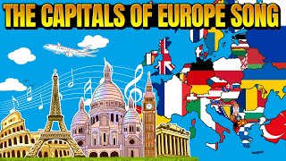 The Capitals of Europe Song with animated map [upl. by Aynosal]