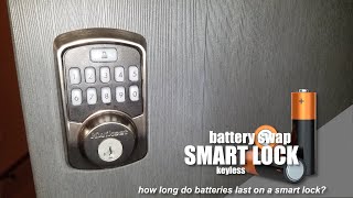 Replacing batteries on a Kwikset keyless lock  How long do batteries on a smart lock last [upl. by Zaria]