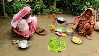 Bangali Kancha KOLAR KOFTA Recipe  Raw Banana Kofta Curry prepared by Grandmother Village Food [upl. by Shandee]