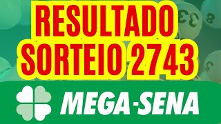 Resultado Mega sena 2743 do dia 29062024 Premio estimado em 110 milhões [upl. by Reyem]