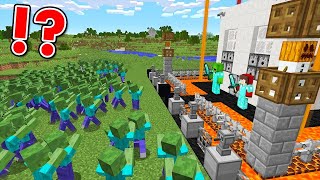 10 Security Build Hacks vs Zombies  Minecraft [upl. by Sigfried]