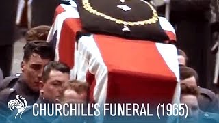 Sir Winston Churchills Funeral A World In Remembrance 1965  British Pathé [upl. by Letnuahs]