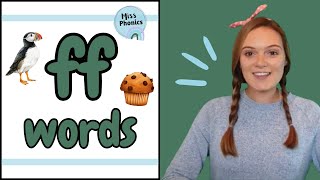 Learn to Blend ff Words with Miss Phonics  Phonics Reading Practice for Kids  British Teacher [upl. by Woolson]