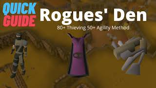 QUICK GUIDE OSRS Rogues Den Maze [upl. by Olivette]