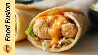 Crispy Chicken Paratha Roll Recipe By Food Fusion Ramzan Special Recipe [upl. by Hanni]