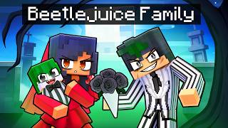 Having a BEETLEJUICE FAMILY in Minecraft [upl. by Nnayrrehs]