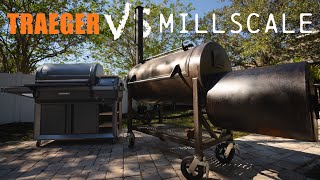 What Makes Better BBQ Offsets Or Pellet Smokers  Traeger VS Mill Scale Blind Taste Test [upl. by Solorac]