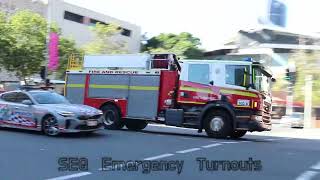 QFES 502A Responding to AFA QPS Blocking Road [upl. by Acilejna905]