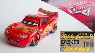 DIY Custom Cars 3 DamagedCrashed Rusteze Lightning McQueen DISNEY CARS 2018 Case B GIVEAWAY [upl. by Luehrmann787]