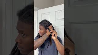 BARREL TWIST HAIRSTYLE TUTORIAL shorts dreadlocks [upl. by Stranger]