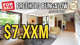 Singapore Landed Property Home Tour  Freehold Bungalow  Jalan Mariam For Sale [upl. by Jentoft490]