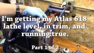 Atlas 618 lathe adjustments part 1 of 2 [upl. by Chevy]