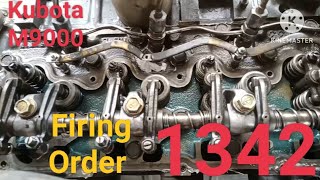 Firing Order 4 Cylinder Desiel Engine Kubota tractor [upl. by Esaele]