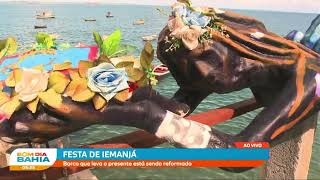 Festa de Iemanjá Embarcação que leva presente é preparada para o grande dia [upl. by Bashee128]