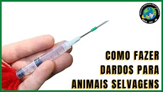 💉 Como fazer DARDO E ZARABATANA PARA ANIMAIS SELVAGENS 🐯 [upl. by Marela]