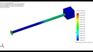 Unidimensional Stress Wave Propagation  Solidworks [upl. by Pul179]