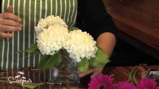 How to arrange flowers in a low vase [upl. by Witty]