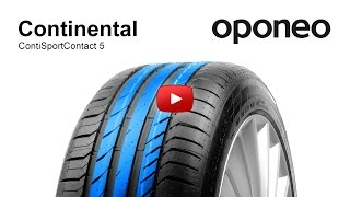 Tyre Continental ContiSportContact 5 ● Summer Tyres ● Oponeo™ [upl. by Sands603]