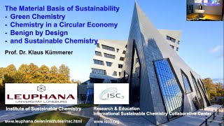 Green Chemistry Sustainable Chemistry and the role of Benign by Design [upl. by Reeher]