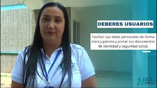 DEBERES DE LOS USUARIOS DE LA ESE HSCL [upl. by Danelle]