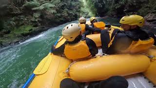 Going Down Tutea Falls the Highest Commercially Rafted Waterfall in the World [upl. by Zalea]