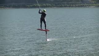 Kite Foil Ultralight Sihlsee Dani SwissKiteRaceTeam Moses Foil FOne Diablo Kite [upl. by Amalberga]