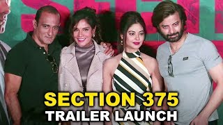 Section 375 Trailer Launch Complete Event  Akshaye Khanna Richa Chadha  Ajay Bahl [upl. by Beniamino]