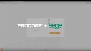 Sage Integration with Procore [upl. by Clellan]