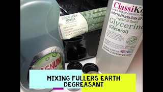 Mixing Fullers Earth Degreasant  Mud [upl. by Ennayk]