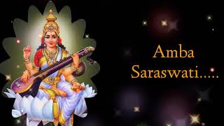 Amba Saraswati song Bhajan for KidsBhajan for Music Learners [upl. by Akir817]