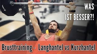 Brusttraining mit Langhantel vs Kurzhantel  Kritik [upl. by Eerahs439]