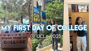 My First Day of College  UCLA 2023  lunch lecture cheer practice rush  chill day with parents [upl. by Morganica]