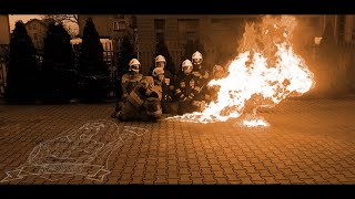 OSP Kobyłka  Postępowanie z butlami LPG  Firefighter LPG training [upl. by Lucey]